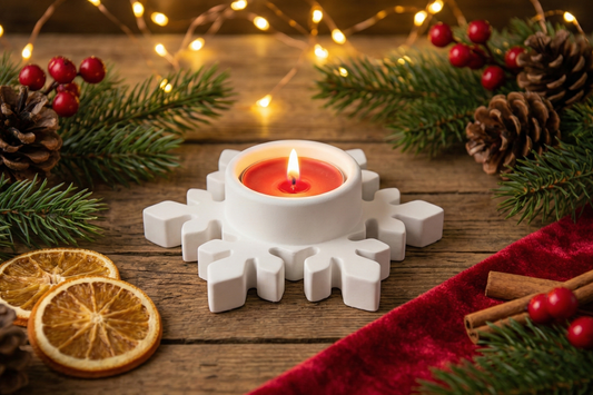 PORTACANDELINA | Portacandela per tealight | Fiocco di Neve