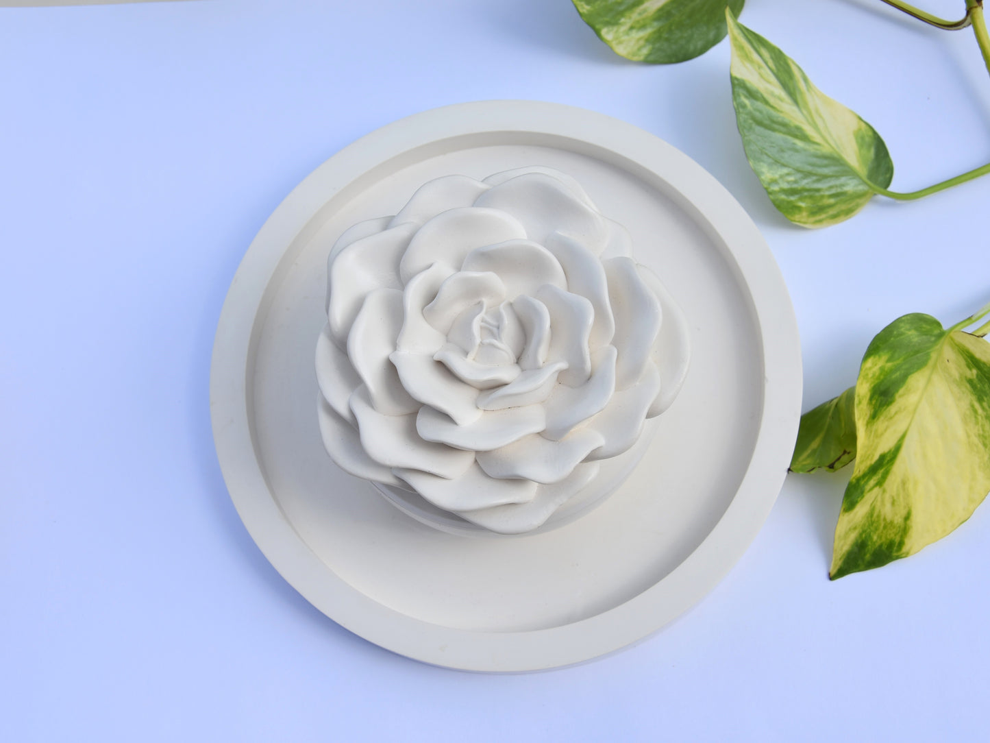 VASSOIO rotondo | Vassoio per gioielli | Bianco