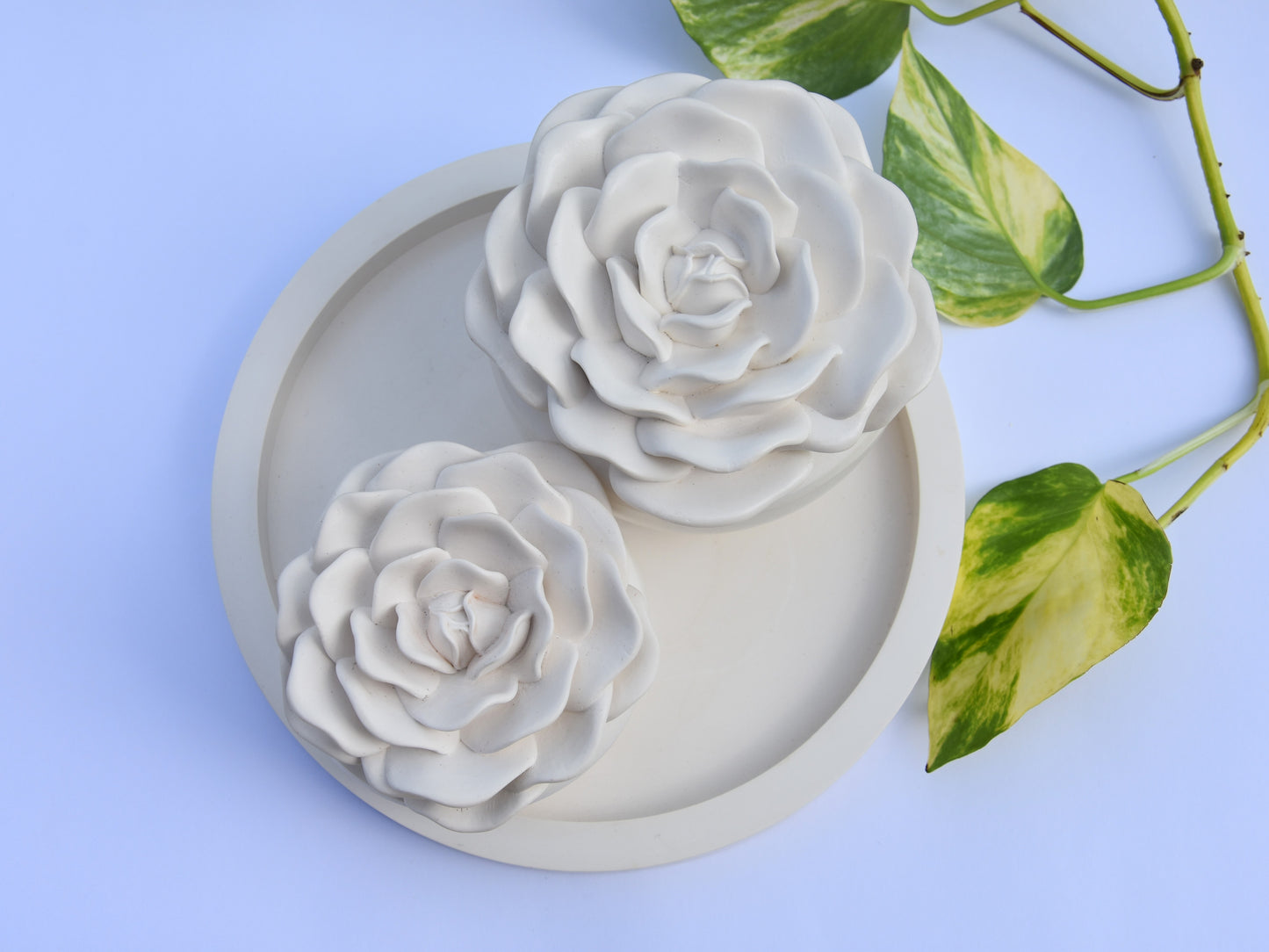 VASSOIO rotondo | Vassoio per gioielli | Bianco