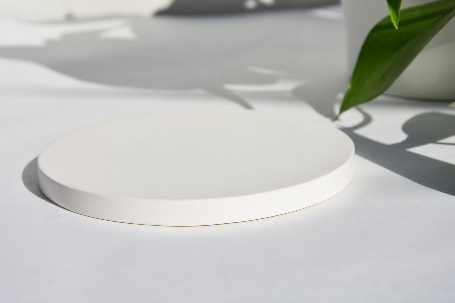 VASSOIO rotondo | Portacandele | Bianco