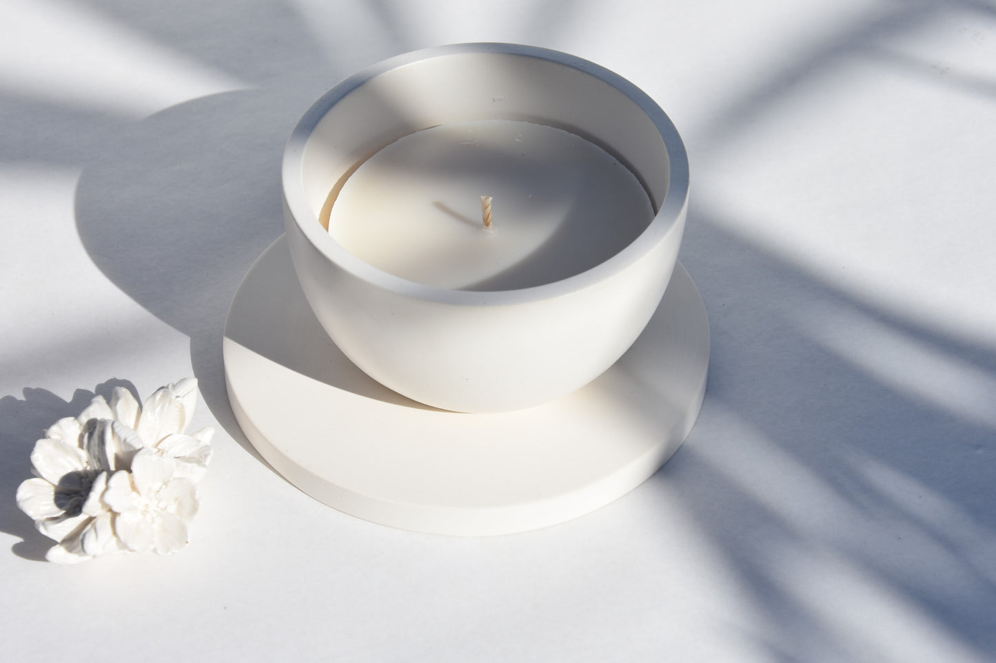 VASSOIO rotondo | Portacandele | Bianco