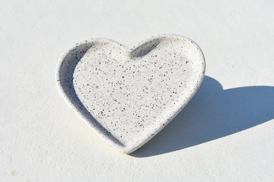 VASSOIO a forma di Cuore | Vassoio per gioielli | Stone Effect