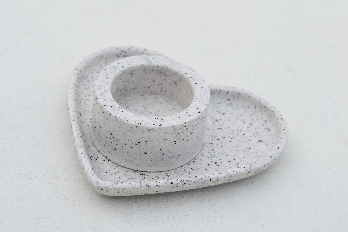 VASSOIO a forma di Cuore | Vassoio per gioielli | Stone Effect